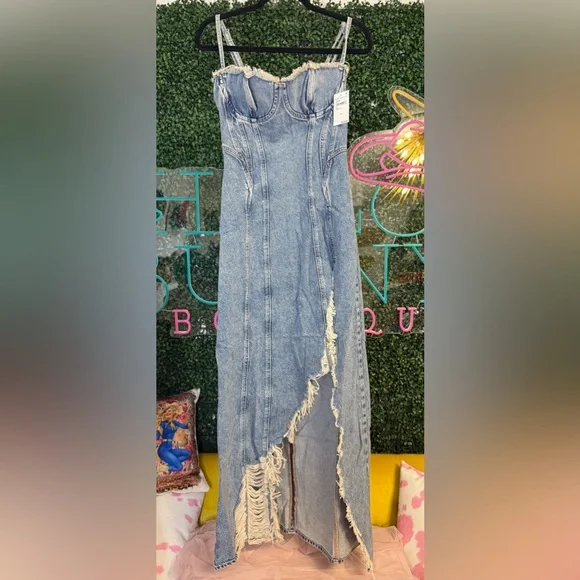light blue silk dress maxi Moira Satin Pleated Maxi Dress